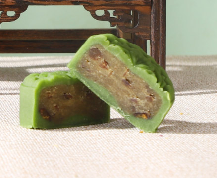 桃山皮抹茶红豆